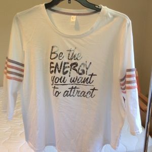 Cato Active t-shirt “Be the Energy You Wish to Attract”
